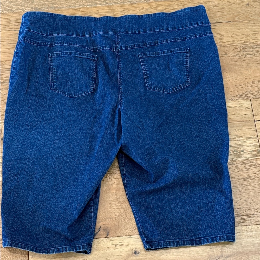 Ruby Rd. Blue Denim Shorts - Picture 4 of 9
